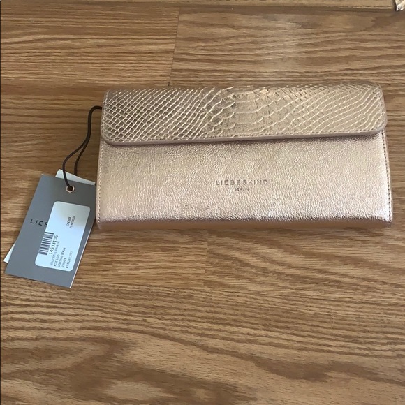 Maria Metallic Snake Embossed Leather Clutch - Picture 5 of 8